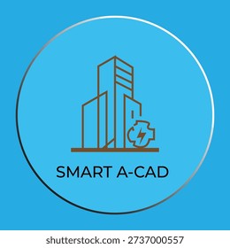 Smart City Architecture and Electrical Power Solutions Vector Illustration