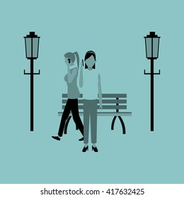 Smart city design. social media icon. technology concept
