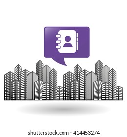 Smart city design. technology icon. multimedia concept