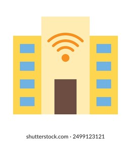 Smart City Flat Icon Design For Personal nad Commercial Use