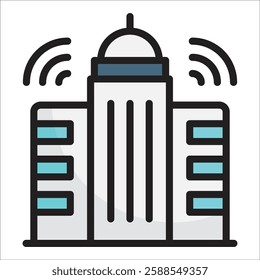 Smart City Icon Element For Design