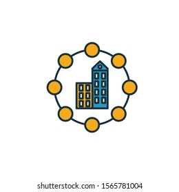 Smart City icon. Simple element from smart devices icons collection. Creative Smart City icon ui, ux, apps, software and infographics.