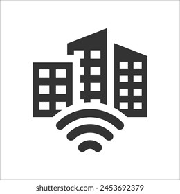 Smart City Symbol, Vektorgrafik Grafiken