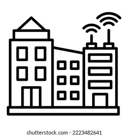 Smart City icon vector image. Can also be used for web apps, mobile apps and print media.