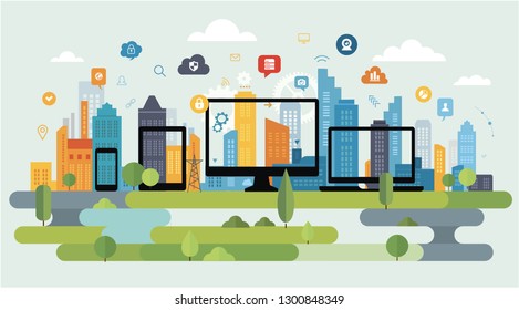 smart city illustration