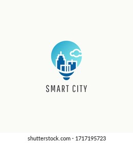 Smart City Logo Icon Vector Template Design Illustration