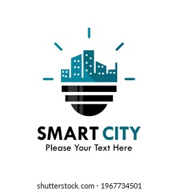 Smart city logo template illustration