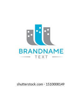 Smart City Logo Vector Template For Technology And Construction Industrial