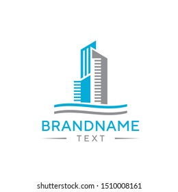 Smart City Logo Vector Template For Technology And Construction Industrial