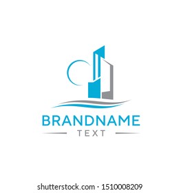 Smart City Logo Vector Template For Technology And Construction Industrial