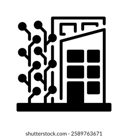 Smart City Network line icon. Universal creative premium symbol. Vector sign icon logo template. Vector illustration