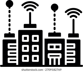 Vector de diseño de iconos creativos Nuevos de Smart City
