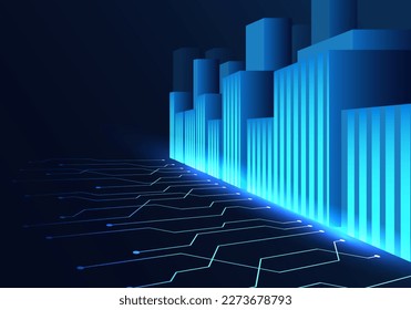 Smart city that uses technology to help send and receive data, increasing convenience and making business in the city grow more.