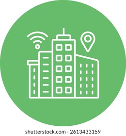 Smart City vector icon. Can be used for printing, mobile and web applications.