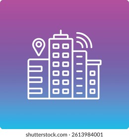 Smart City vector icon. Can be used for printing, mobile and web applications.