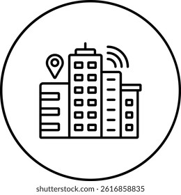 Smart City vector icon. Can be used for printing, mobile and web applications.