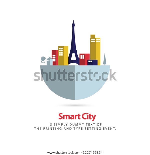 Smart City\
Vector Template Design\
Illustration