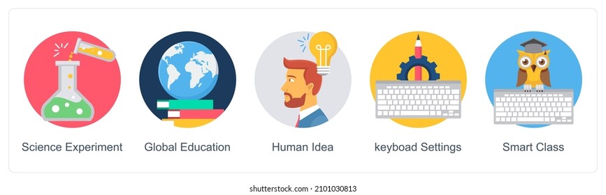 Smart Class And Online Education Icon Concept