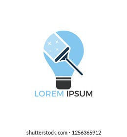 Smart clean logo design. Cleaning service logo design.