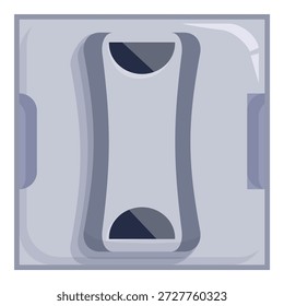 Smart cleaning device washing a window, offering automated cleaning solutions