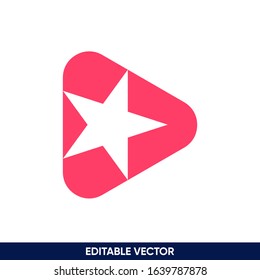 smart clever double meaning star shape logo
