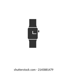 Smart clock icon isolated on white background. Vector flat sign