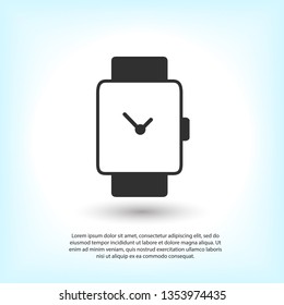 smart clock vector icon, watch icon