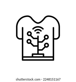 Icono de ropa inteligente en vector. Logotipo