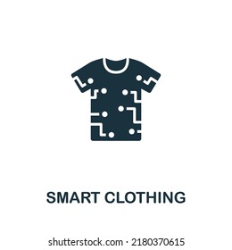 Smart Clothing icon. Monochrome simple line Future Technology icon for templates, web design and infographics