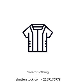 Smart Clothing icon. Outline style icon design isolated on white background