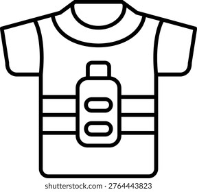 Smart Clothing Icon Vector Element line icon design vector icons