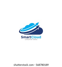 Smart Cloud Creative Concept Logo Design Template