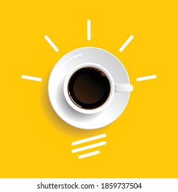 Smart Coffee ideas Vector Illustration