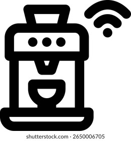 Smart, Coffee Machine, Coffee Maker Outline Icon
