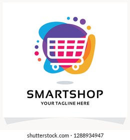Smart Color Shop Logo Design Template Inspiration