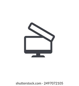 A smart combination of open and monitor screen design creates a unique design