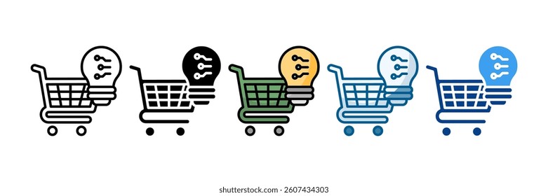 Smart Commerce Solutions Icon Set Multiple Style Collection