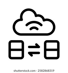Smart Connect Icon Vector Symbol Design Illustration