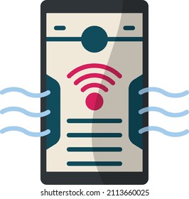 Smart Connected Devices With Sensor Concept Vector Icon Design, Internet Of Things Symbol, Universal Object Interaction Sign, IoT And Automation Stock Illustration