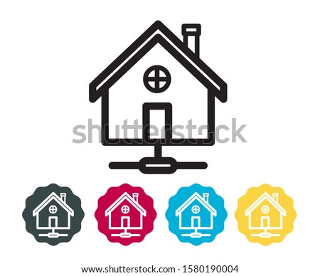 Smart Connected Home - Icon as EPS 10 File