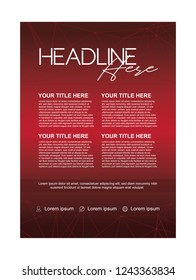 Smart connection cover template design for leaflet and brochure design, flyer, leaflets decoration for printing and presentation vector illustration