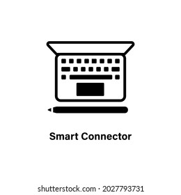 vector de símbolo de icono de conector inteligente.