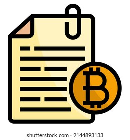 Bitcospapierzertifikat für intelligente Kontrakte