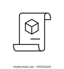 Smart contract icon. DeFi smart contract. Thin line icon of smart contract isolated on white background. Template social media, web design, poster, banner, interface design. Vector illustration - Powered by Shutterstock - Get 15% off with code: PIKWIZARD15