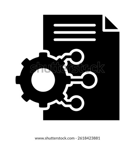 Smart Contract Icon Element For Design
