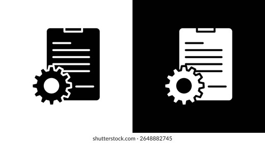 Ícone de contrato inteligente de um vetor de estilo plano