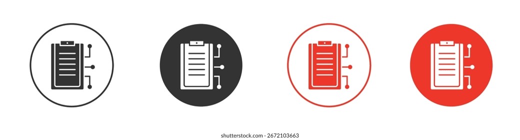 Smart contract icon pack. Clipart Vector design