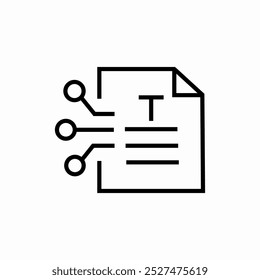 Vector de signo de icono de contrato inteligente