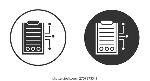 Paquete de signos de icono de contrato inteligente. Símbolos de Vector para Diseños gráficos