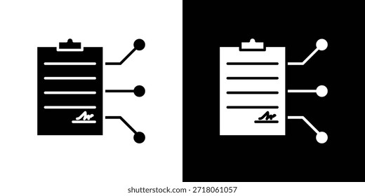 Icono de contrato inteligente. Pictograma simple de alta calidad. Estilo sólido moderno
